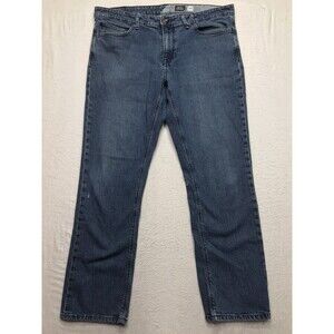 VOLCOM Solver Jean Men 36 (38x30 fit) Modern Straight Stretch Denim Skate